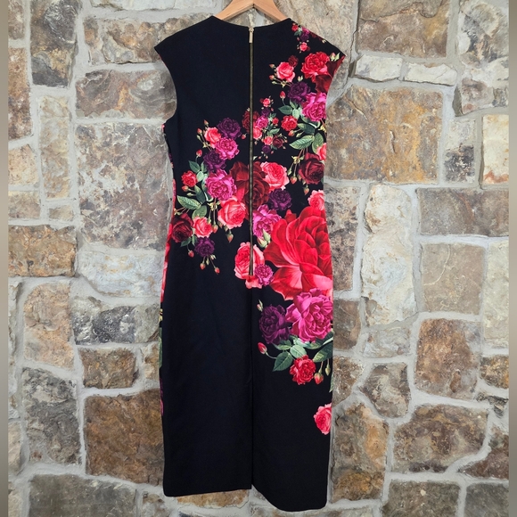 Ted Baker Mirrie Floral Rose Sleeveless Sheath Dress - Picture 4 of 8